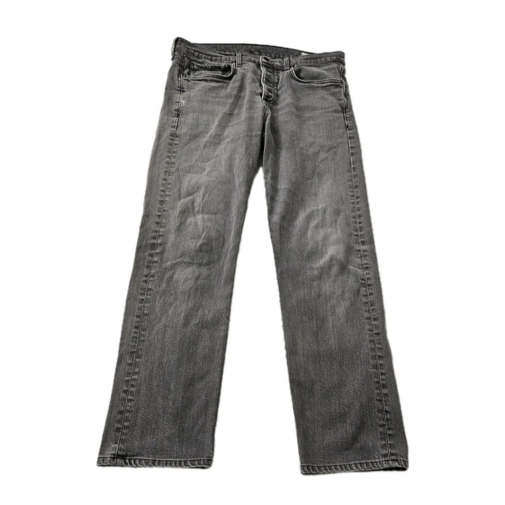 Rag & Bone Jeans Mens 34 Shelter Gray Black Fit 2 Slim Button Fly Stretch Denim